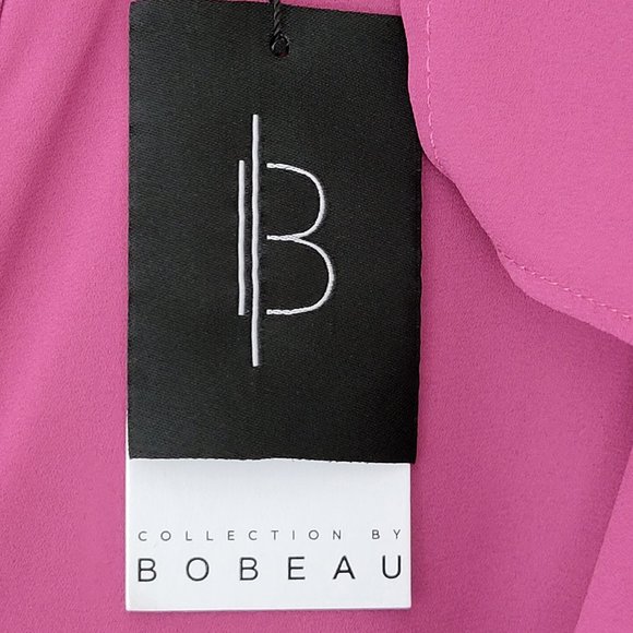 🌟 NWT B COLLECTION BY BOBEAU Remarkable Color Drenched Orchid Blouse Size S - Picture 2 of 9